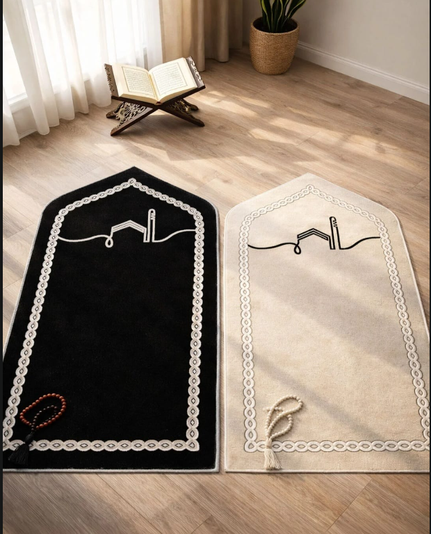 Kabe motifli çift seccade takımı